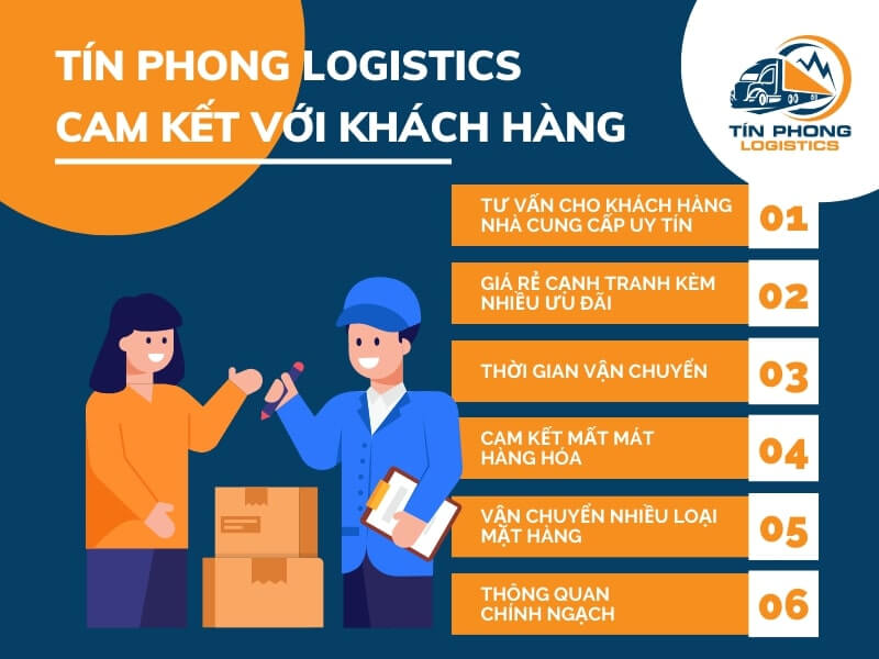 Cam kết khi sử dụng dịch vụ của Tín Phong Logistics